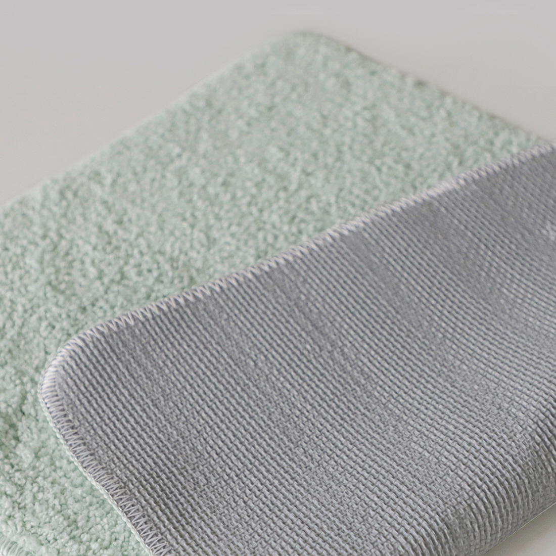 레터링 화장실 발매트 욕실 주방 러그 발수건 바스 발판 bath 60x40 애쉬블루