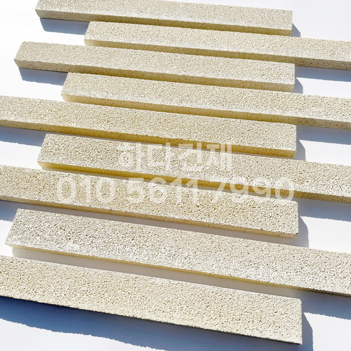 아이브 모노타일 500x50x20T 아이보리 / 하다건재 와이드벽돌타일