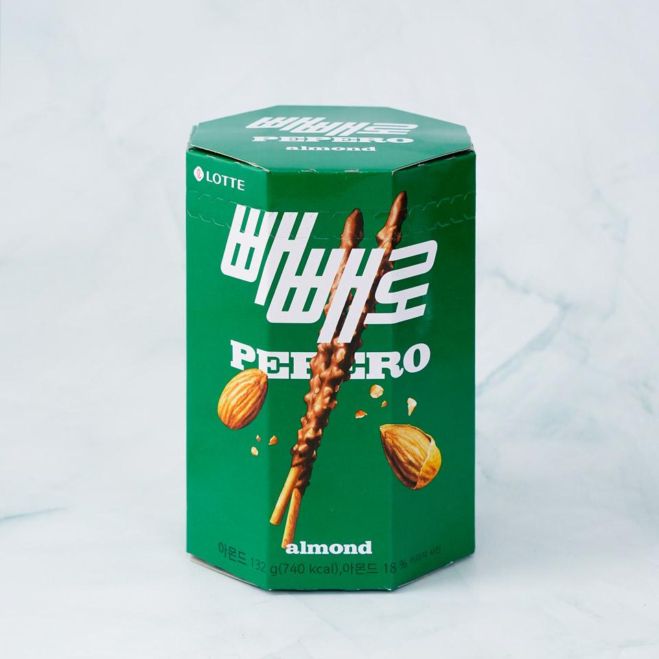 메가마트 롯데웰푸드 아몬드 빼빼로 128g - 메인 이미지