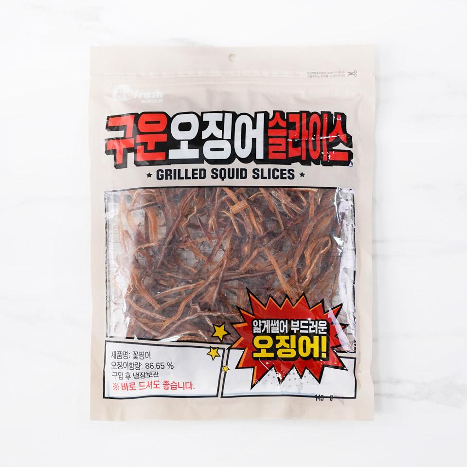 메가마트 리프레쉬 구운 오징어 슬라이스 140g - 상품 이미지