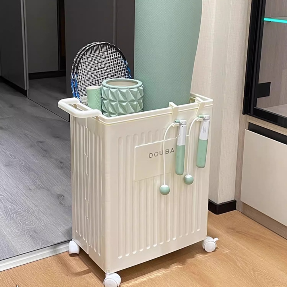 폼롤러보관함 헬스장 수납 운동기구 이동식 보관 매트 정리 선반 필라테스 - 상품 이미지