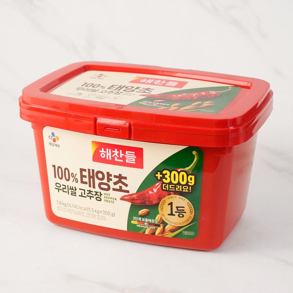 메가마트 CJ 해찬들 100% 태양초 우리쌀 고추장 1.5kg+300g - 상세 이미지 2
