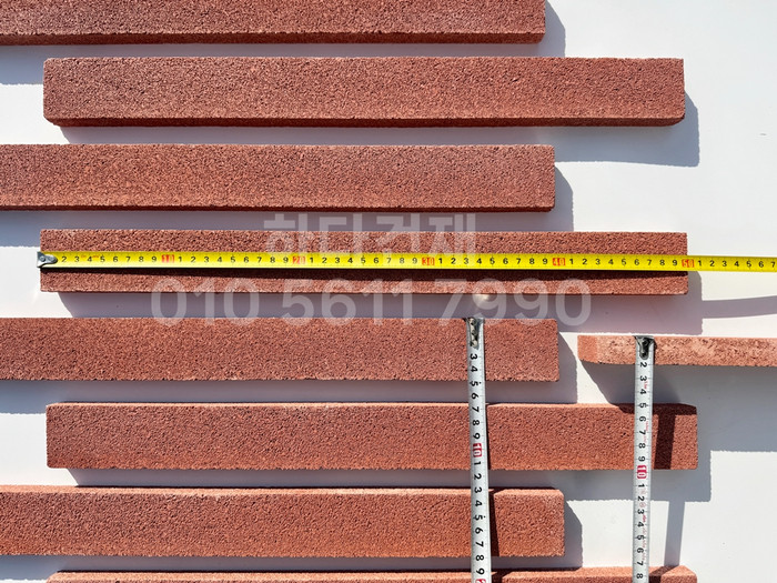 아이브 모노타일 500x50x20T 레드 / 하다건재 와이드벽돌타일