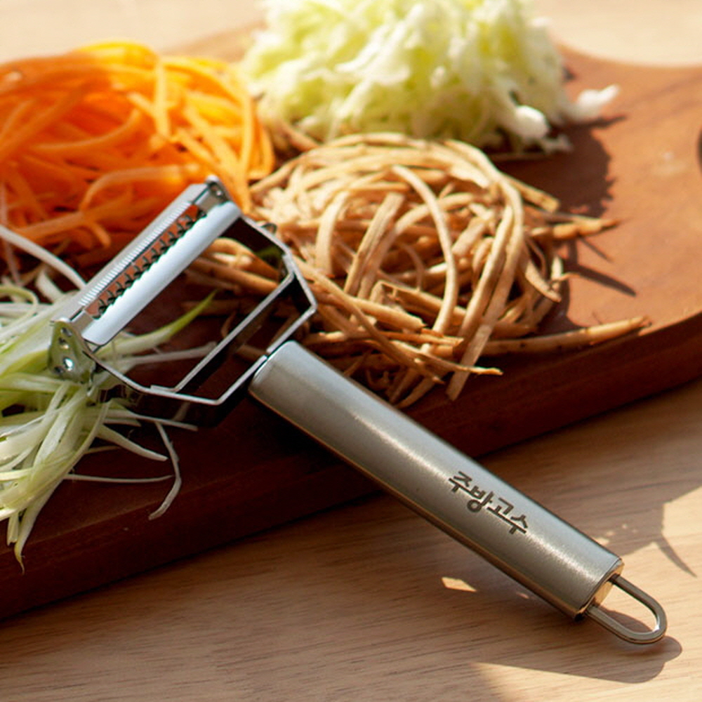 주방고수 멀티 스텐 필러 채칼 양배추 슬라이서 당근 당근라페 오이 우엉 파채 무채 감자칼