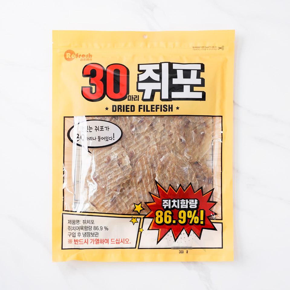 메가마트 리프레쉬 30마리 쥐포 300g - 메인 이미지