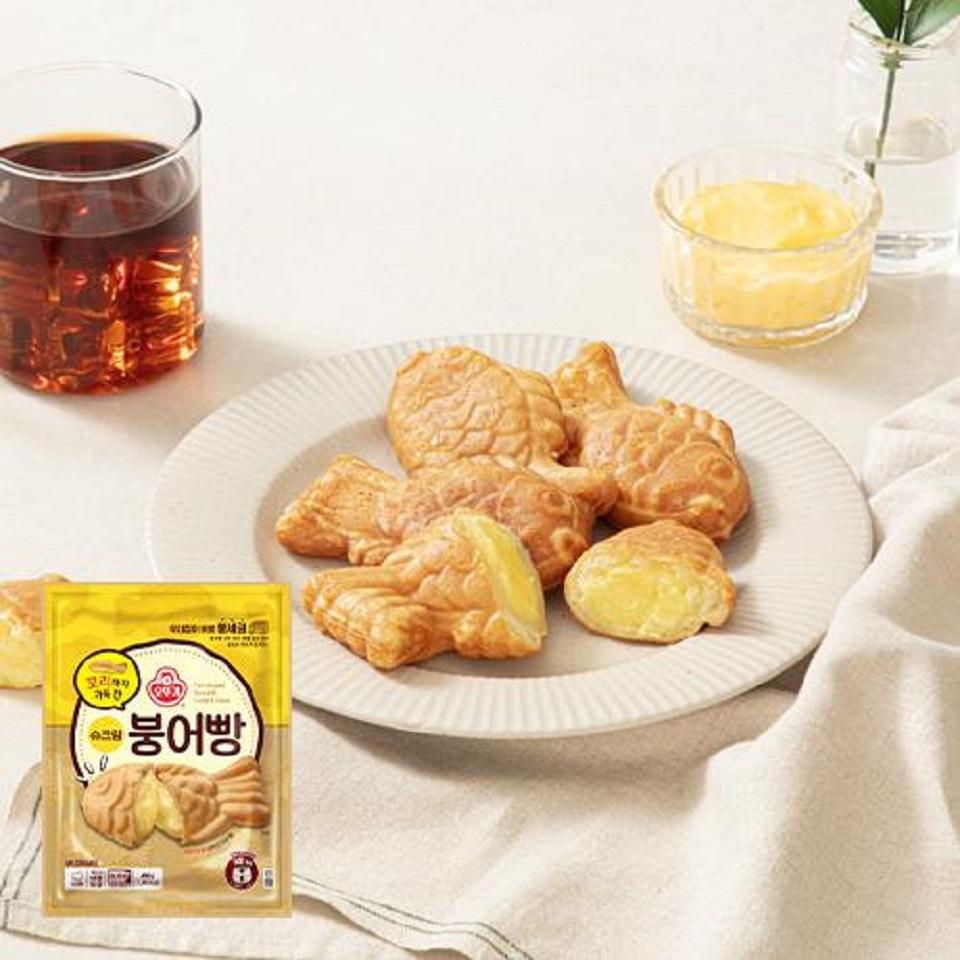 메가마트 오뚜기 꼬리까지 가득찬 슈크림 붕어빵 480g - 메인 이미지