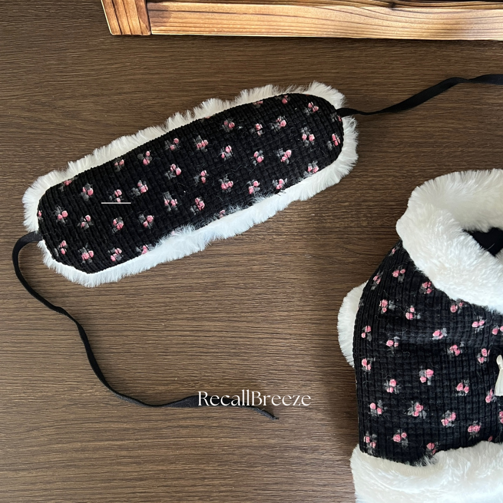 강아지 고양이 겨울한복 귀도리 강아지 한복 케이프 - 상세 이미지 3