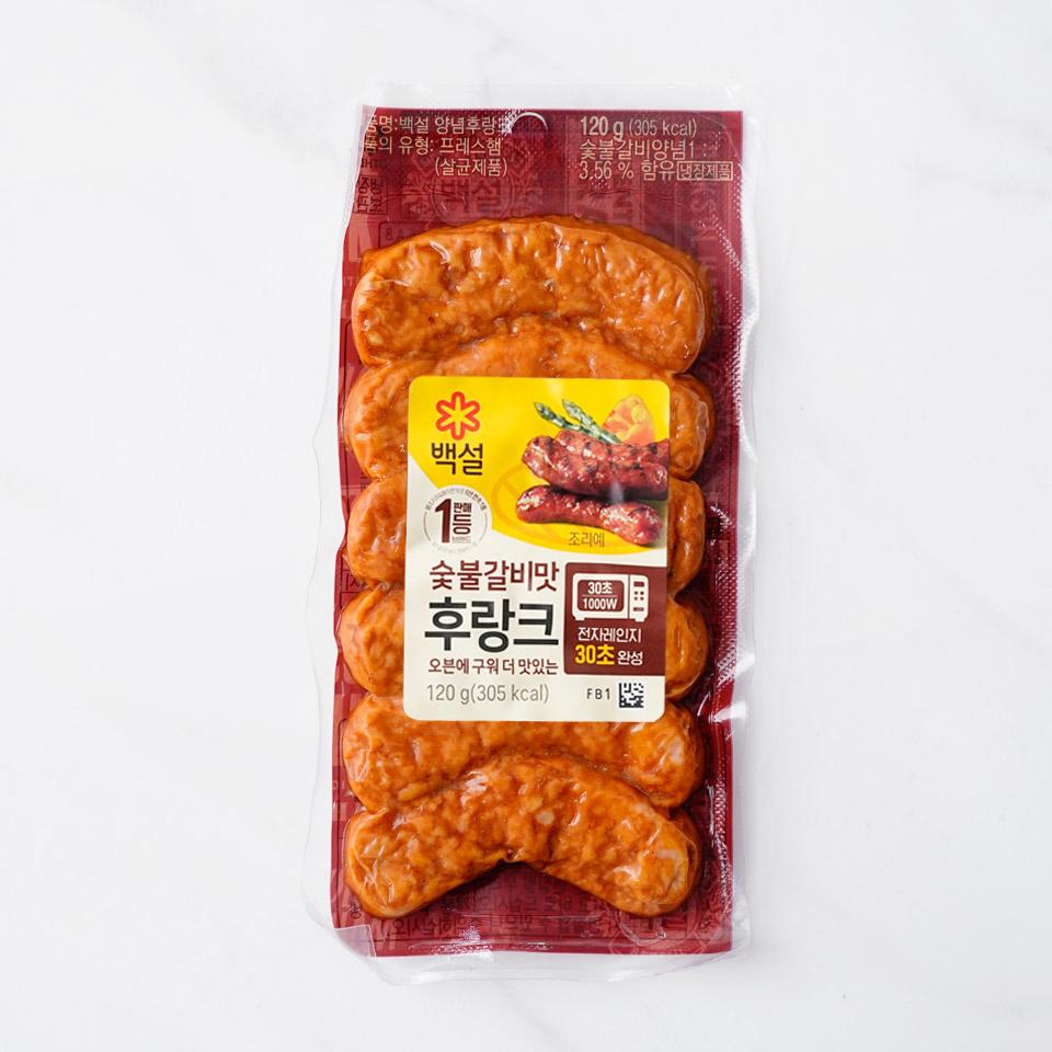 메가마트 CJ 백설 숯불갈비 후랑크 120g - 메인 이미지