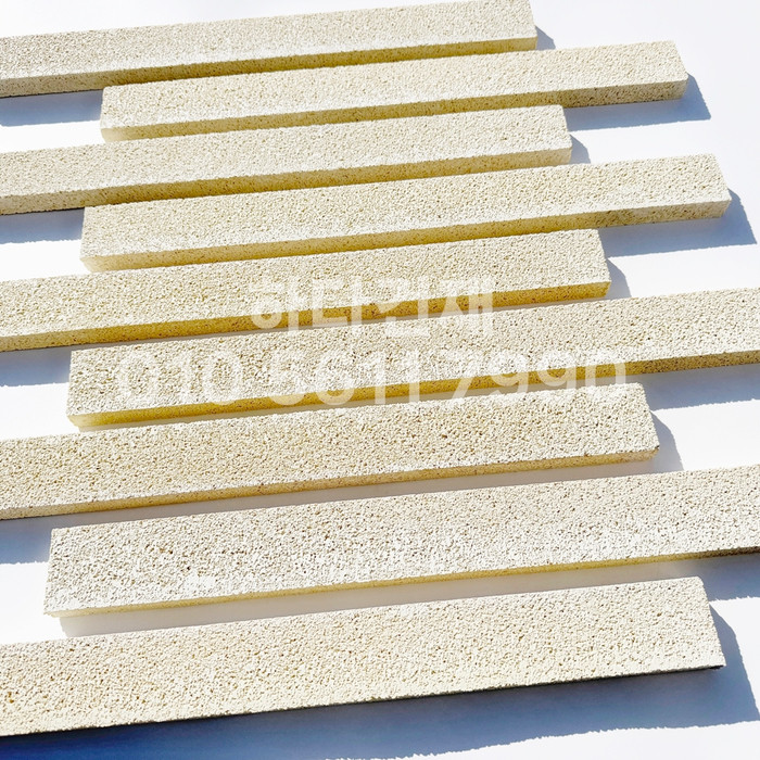 아이브 모노타일 500x50x20T 아이보리 / 하다건재 와이드벽돌타일