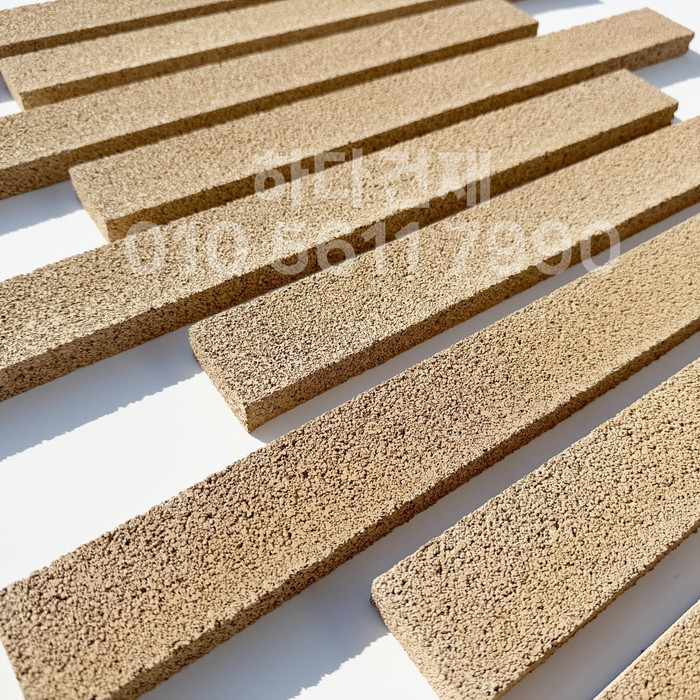 아이브 모노타일 500x50x20T 연브라운 / 하다건재 와이드벽돌타일