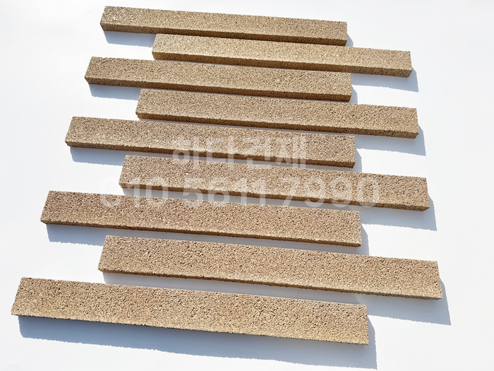 아이브 모노타일 500x50x20T 연브라운 / 하다건재 와이드벽돌타일