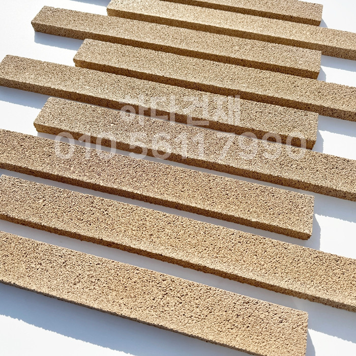 아이브 모노타일 500x50x20T 연브라운 / 하다건재 와이드벽돌타일