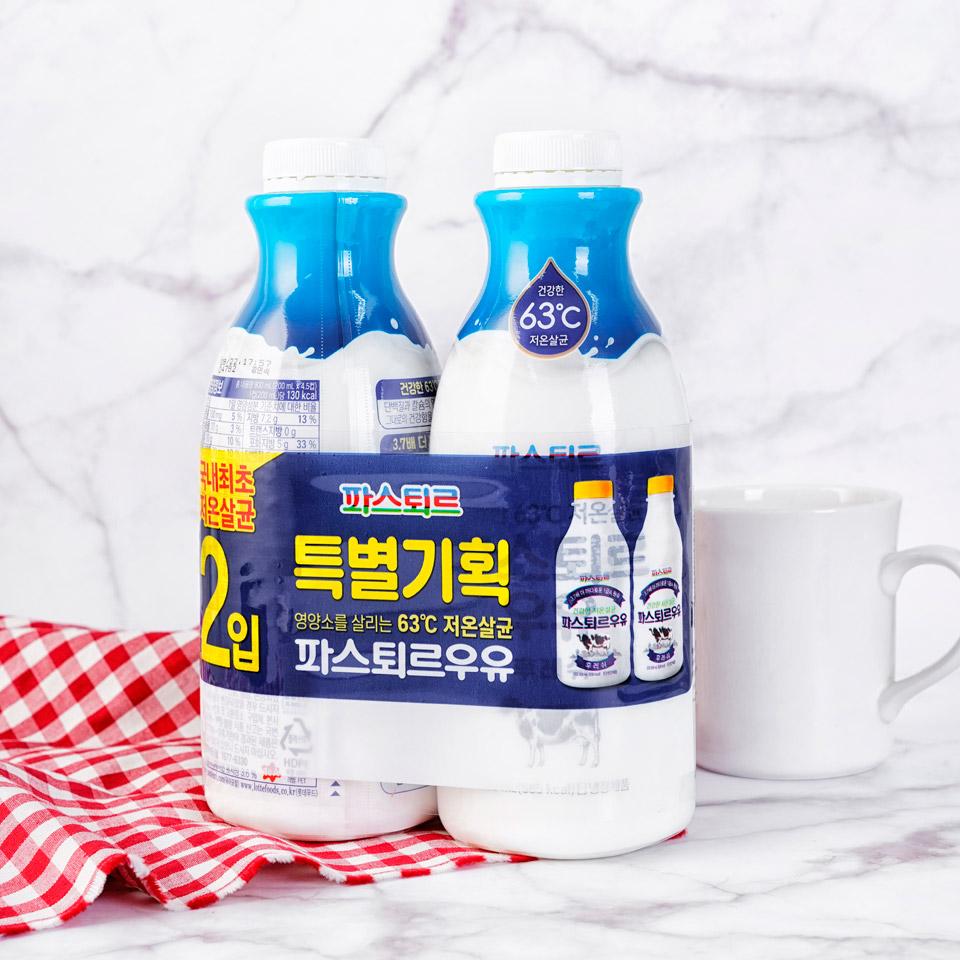 메가마트 롯데웰푸드 파스퇴르 우유 기획 900mlx2 - 상세 이미지 2