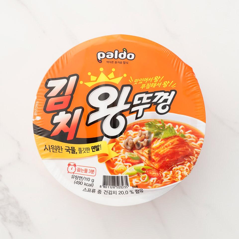 메가마트 팔도 김치 왕뚜껑 컵라면 110g - 상품 이미지