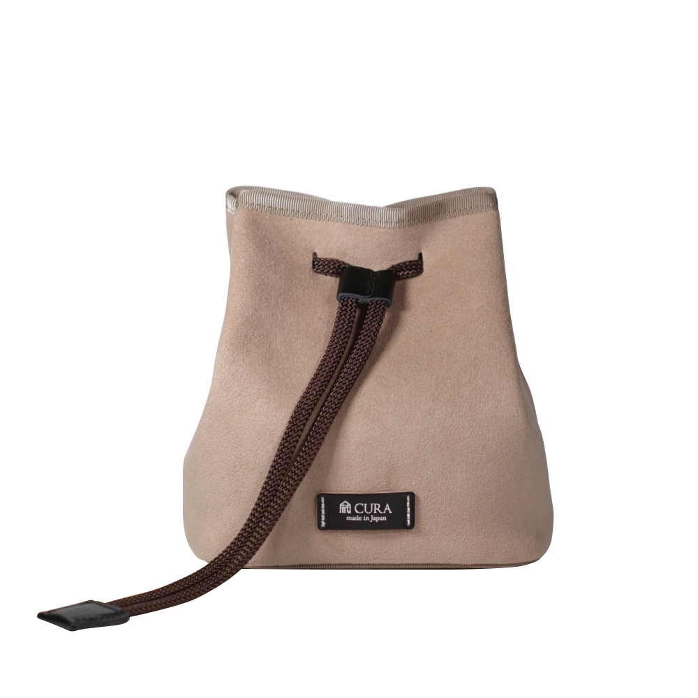[CURA] 카메라 포셰트 스웨이드(카메라용 파우치) 베이지