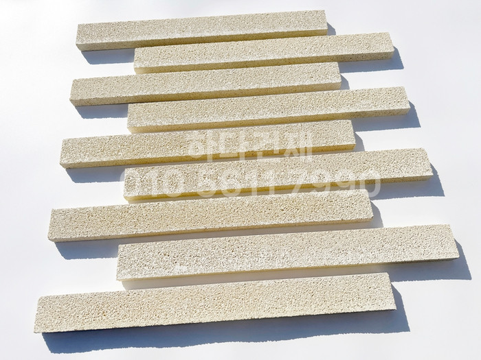 아이브 모노타일 500x50x20T 아이보리 / 하다건재 와이드벽돌타일