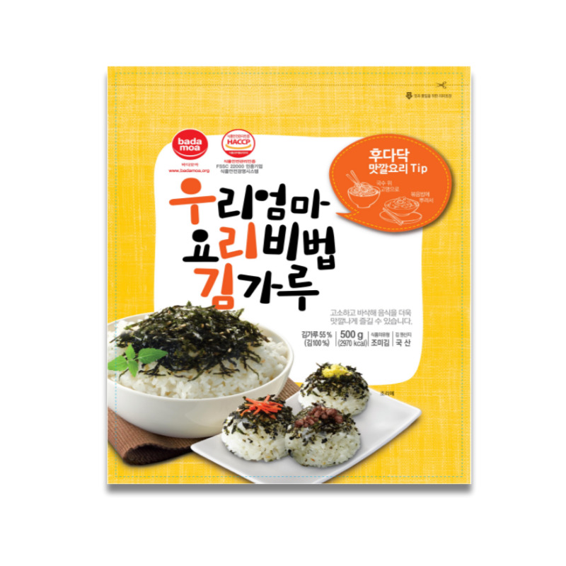 바다모아 김가루 우리엄마 요리비법 김가루 500g 대용량 - 상품 이미지