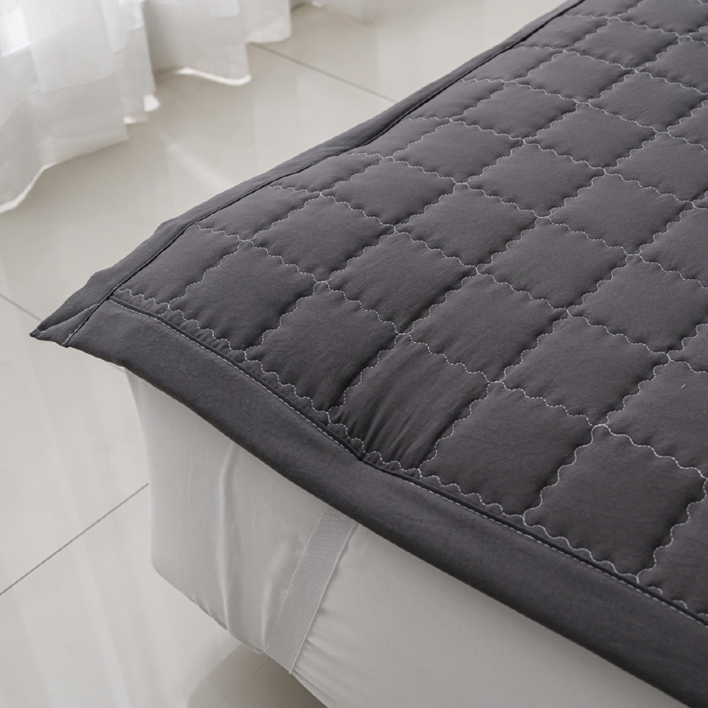 올인원 매트리스커버 올누빔 일체형 밴딩 순면 침대커버 패드 S