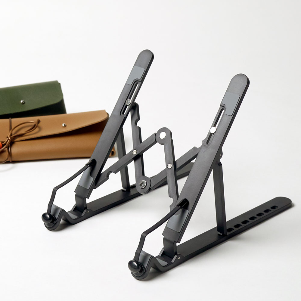 [각인가능]오브리즈 휴대용 독서대+가죽파우치SET 높이조절 접이식 북스탠드 책거치대