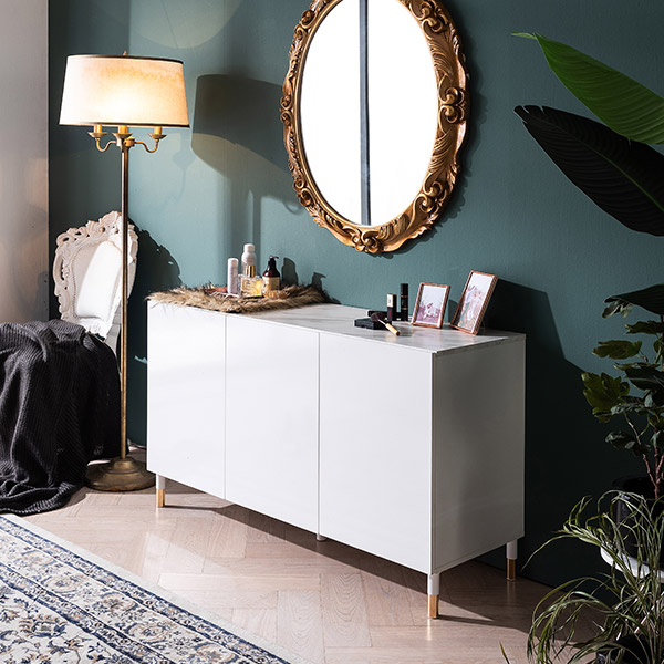 삼익가구 도브 대리석 상판 1200 높은 거실장 수납장