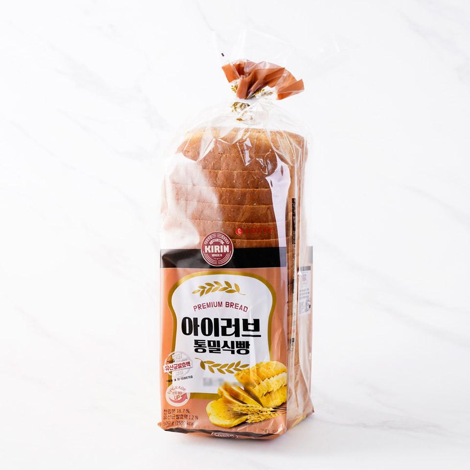 메가마트 롯데웰푸드 기린 아이러브 통밀식빵 500g - 상세 이미지 2
