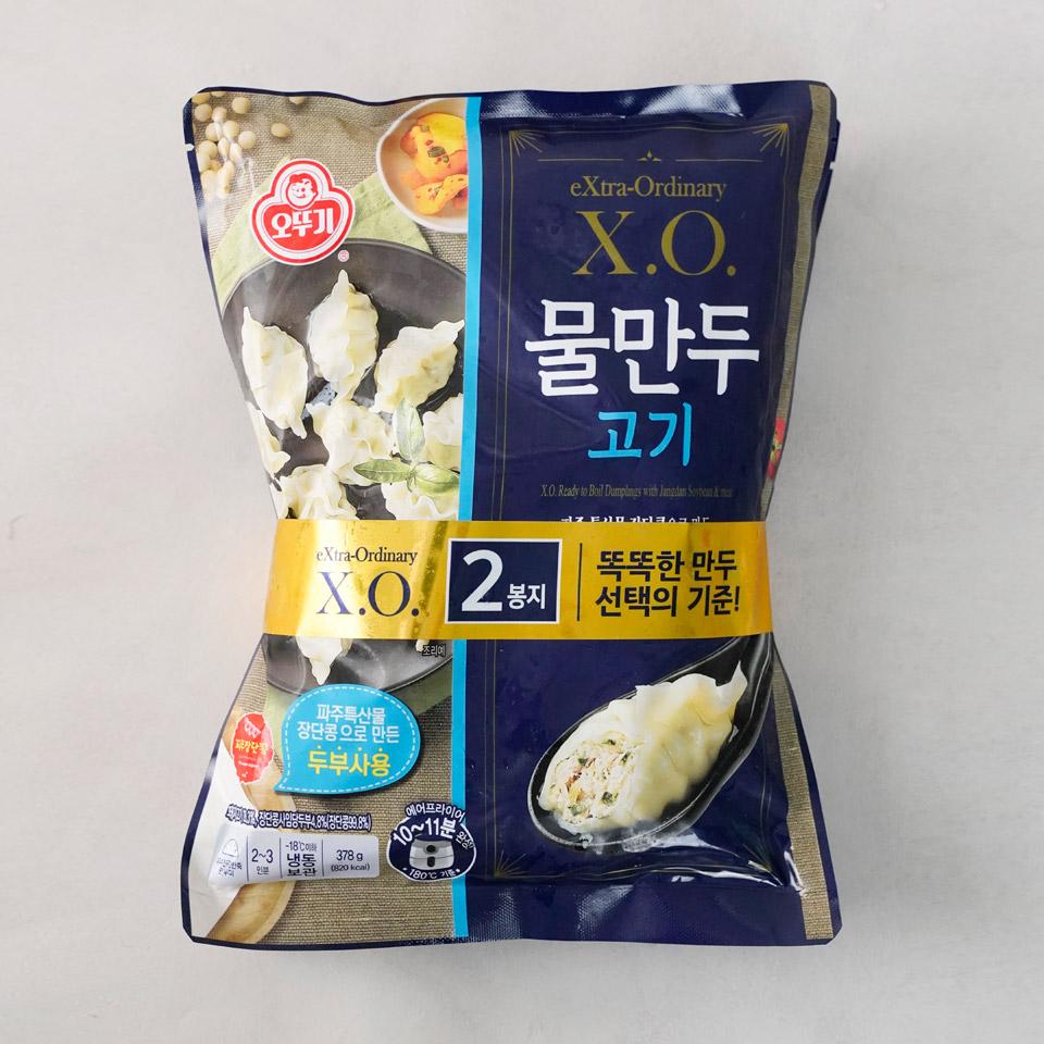 메가마트 오뚜기 X.O. 물만두 2입 378gx2 - 상품 이미지