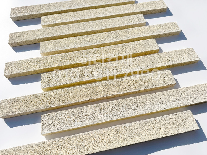 아이브 모노타일 500x50x20T 아이보리 / 하다건재 와이드벽돌타일