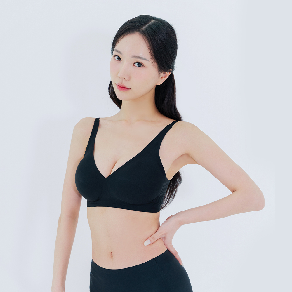 [아나콘다][1+1] 모어딥 브라 심리스 편한 노와이어 무봉제 심리스 브라 이미지 2