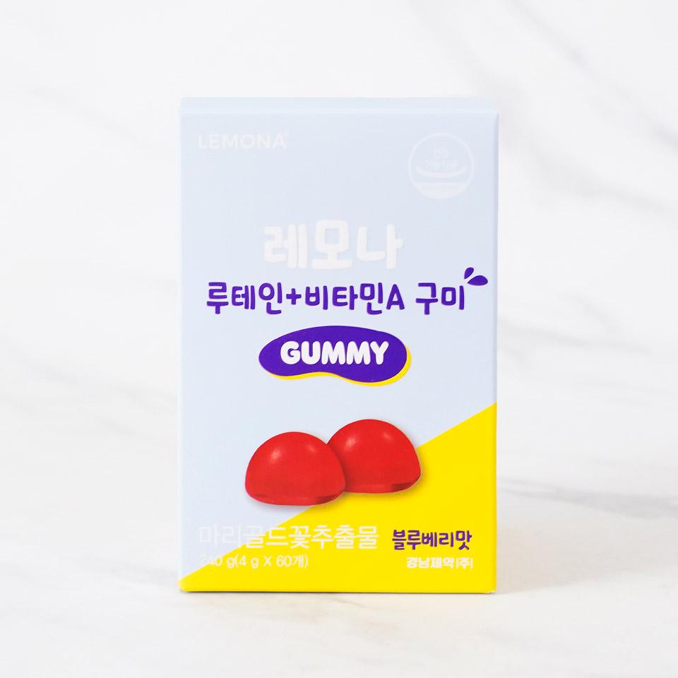 메가마트 경남제약 레모나 루테인+비타민A 구미 4gx60개 - 메인 이미지