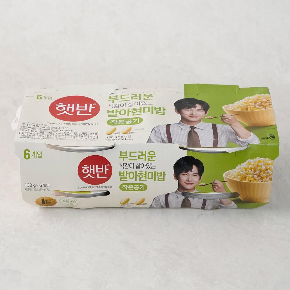 메가마트 CJ 햇반 발아현미 작은공기 130gx6