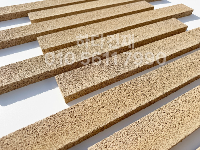 아이브 모노타일 500x50x20T 연브라운 / 하다건재 와이드벽돌타일