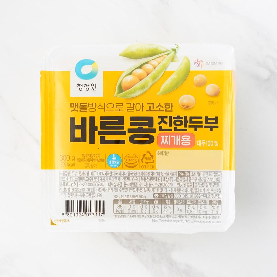 메가마트 대상 종가 바른콩 진한 두부 찌개용 300g - 메인 이미지