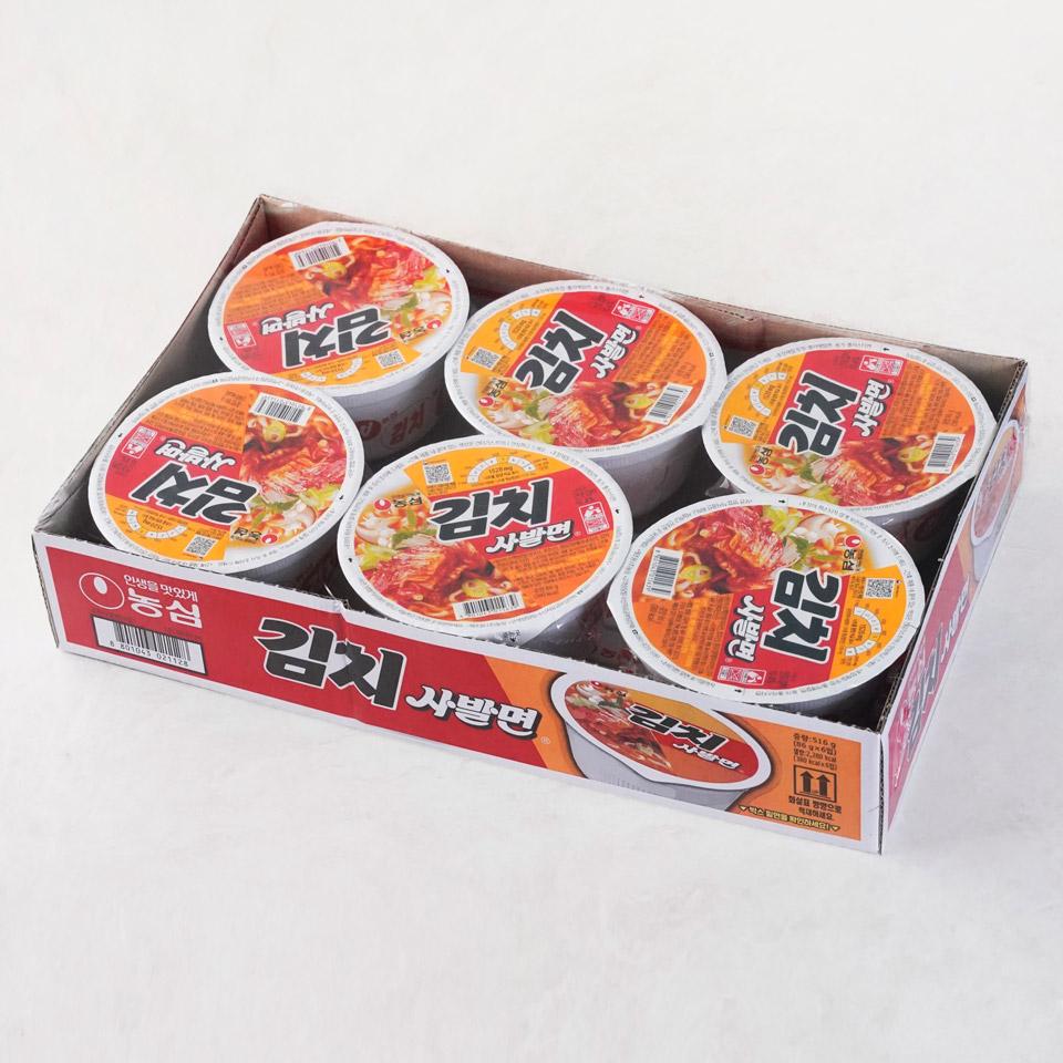 메가마트 농심 김치 사발면 86gx6개 - 상세 이미지 2