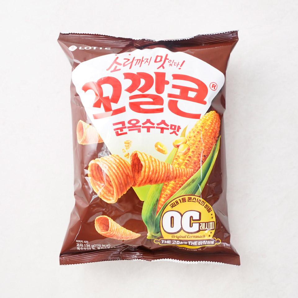 메가마트 롯데웰푸드 꼬깔콘 군옥수수맛 134g - 상품 이미지