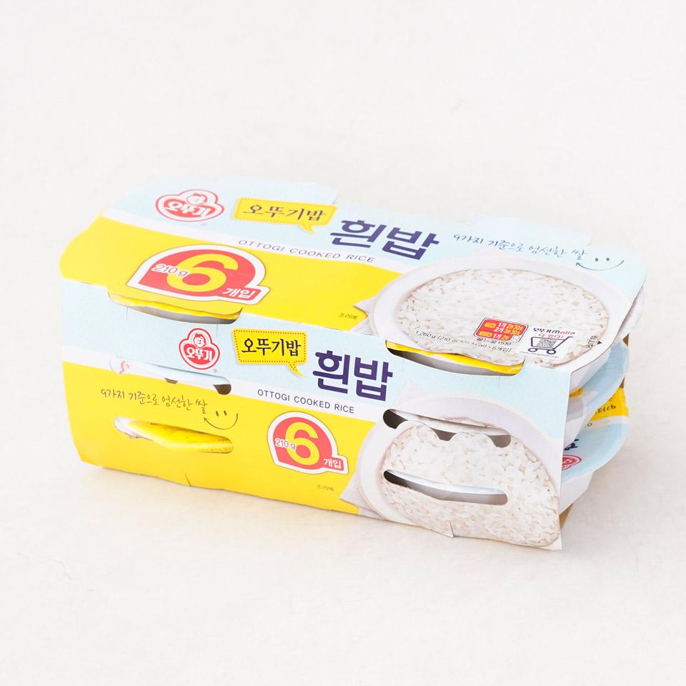 메가마트 오뚜기 오뚜기밥 흰밥 기획 210Gx6 - 상세 이미지 2