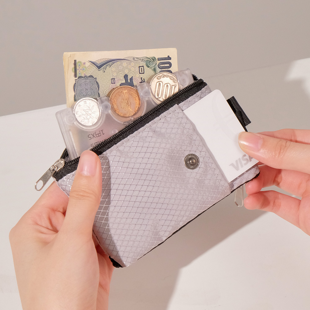 릴체인포함 RFID 안티스키밍 도난 방지 엔화 여행 지갑 - 상세 이미지 3