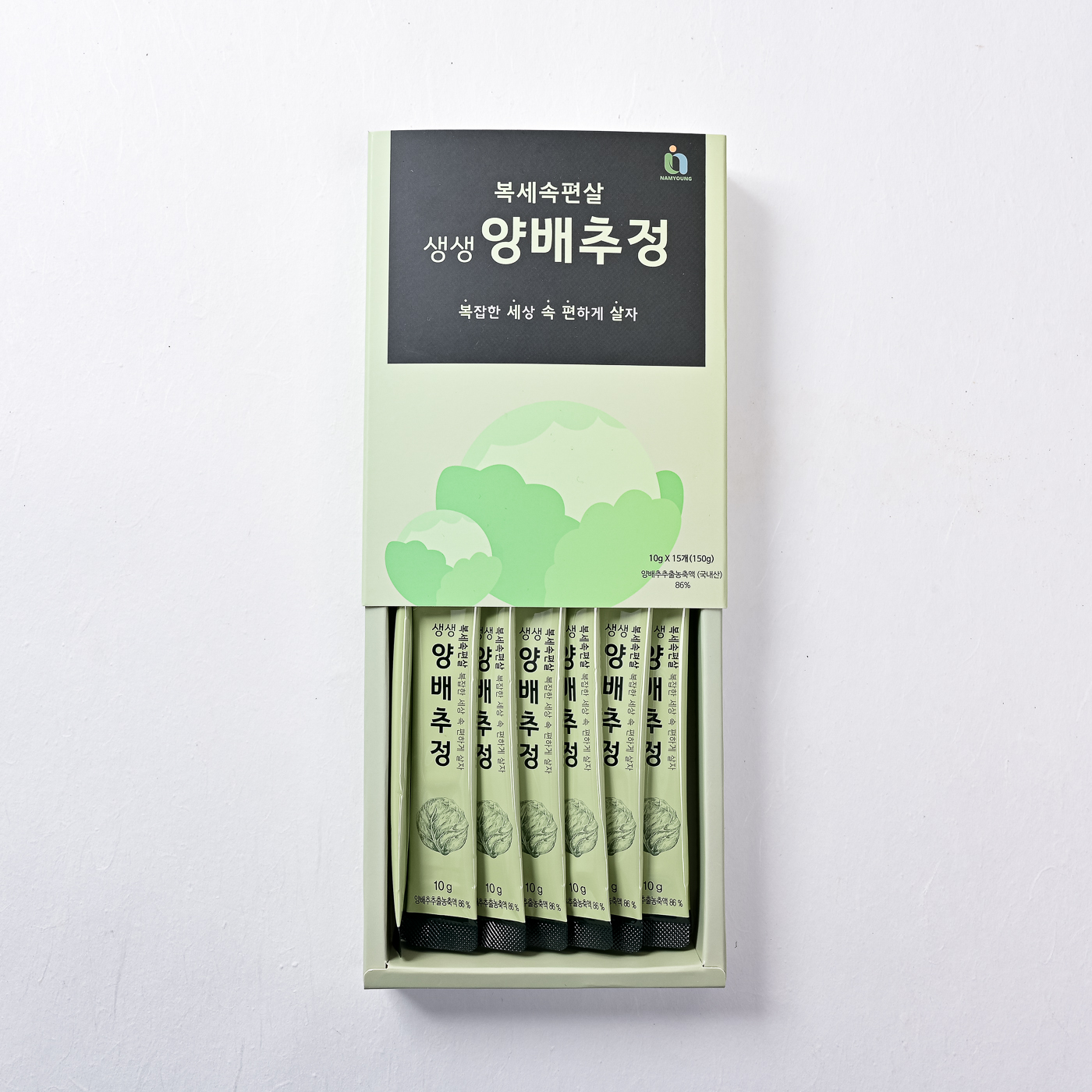 복세속편살 생생 양배추정 양배추 농축스틱 원액 10g x 15EA - 상세 이미지 2