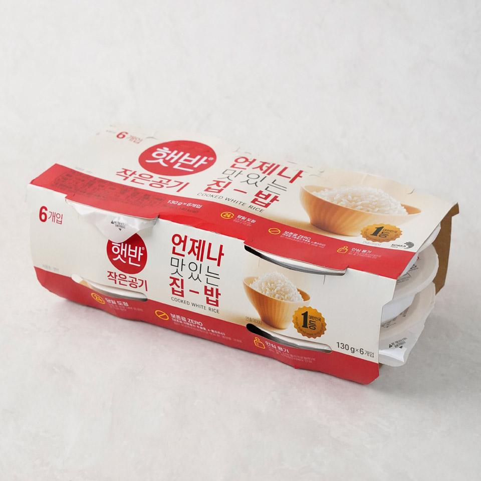 메가마트 CJ 햇반 백미 작은공기 130gx6 - 상세 이미지 2