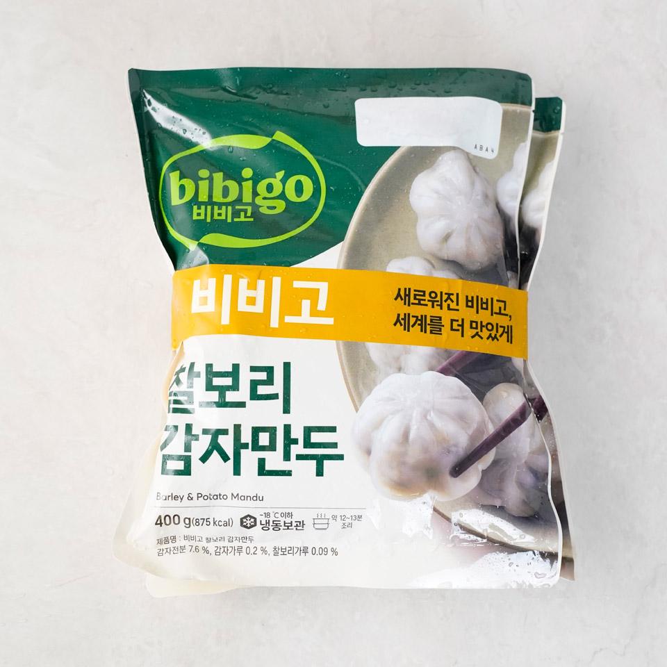 메가마트 CJ 비비고 찰보리 감자만두 400gx2 - 상품 이미지