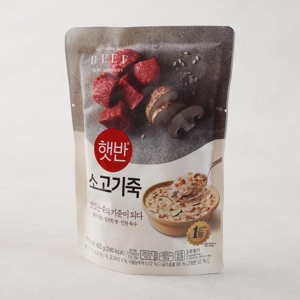 메가마트 CJ 햇반 소고기죽 420g - 상세 이미지 2