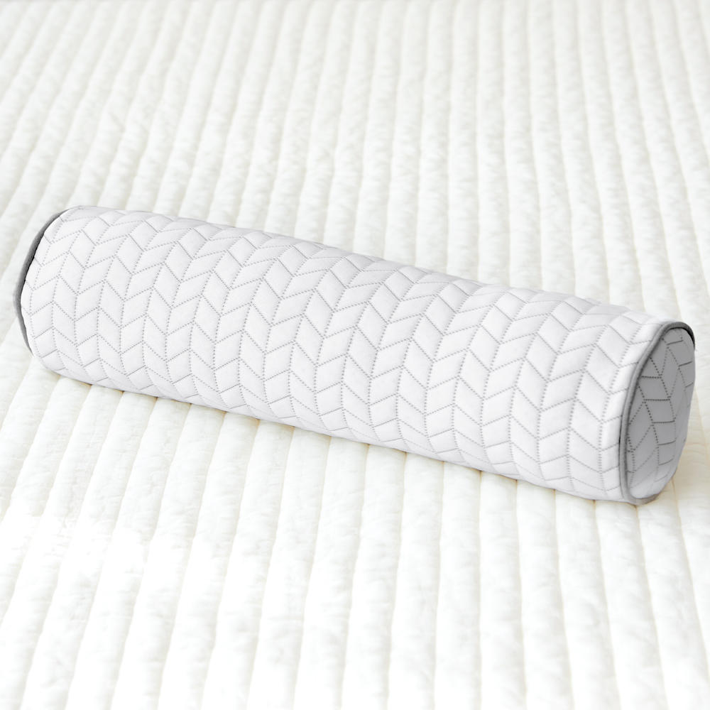 메밀베개 여름 시원한 경추 목베개 듀라론쿨 냉감-헤링본, 10x40cm