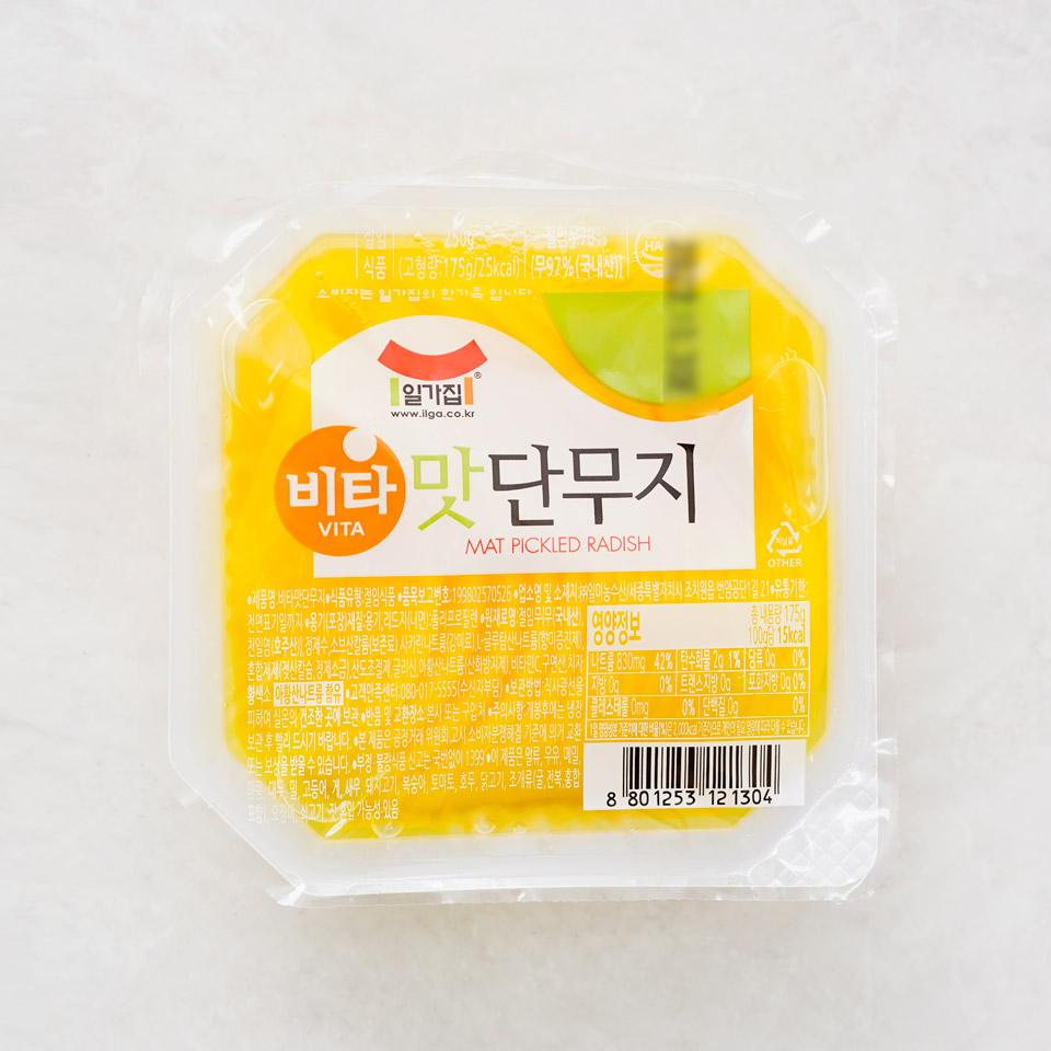 메가마트 일미 비타맛 단무지 250g - 상품 이미지