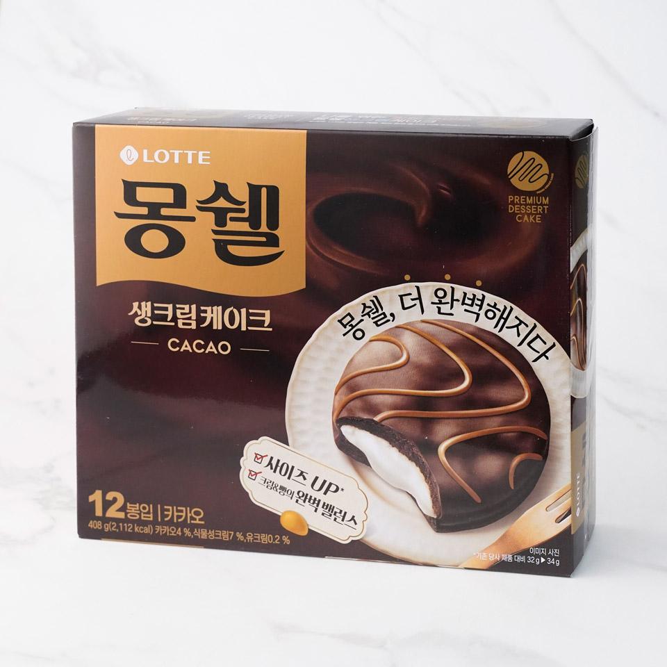 메가마트 롯데웰푸드 몽쉘 카카오 케이크 408g - 상세 이미지 2