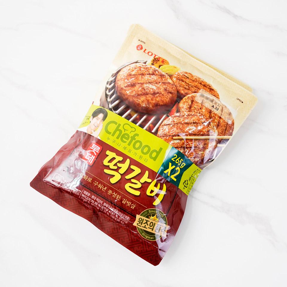 메가마트 롯데웰푸드 Chefood 롯데 떡갈비 262gx2 - 상세 이미지 2