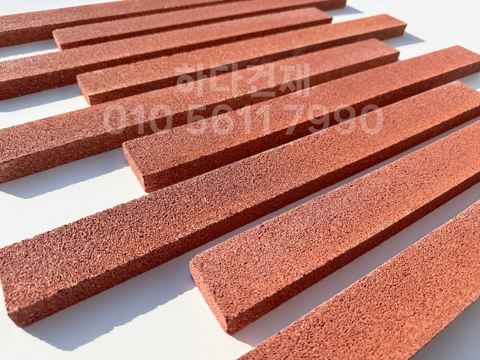 아이브 모노타일 500x50x20T 레드 / 하다건재 와이드벽돌타일