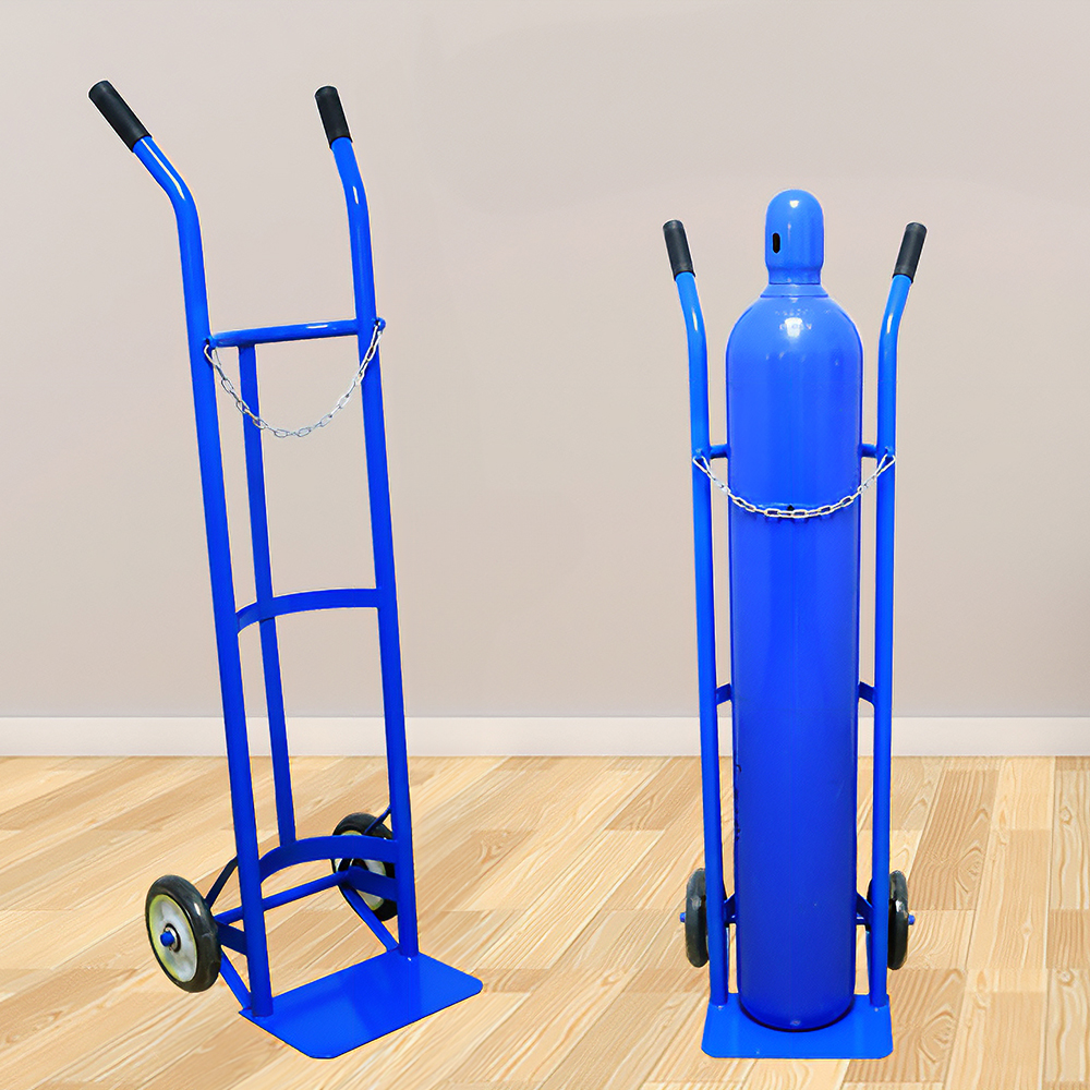 산소 대차 구루마 구르마 수레 1단원형 LPG 핸드카 - 상세 이미지 4