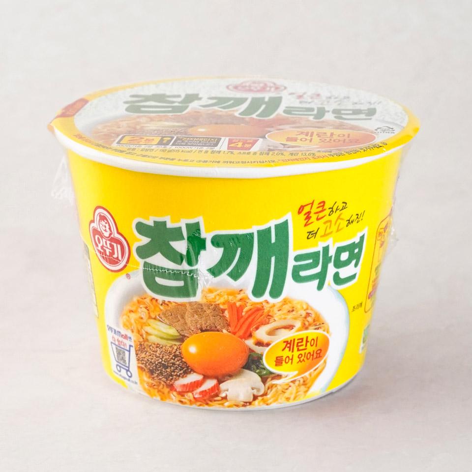 메가마트 오뚜기 참깨라면 컵라면  110g - 상품 이미지