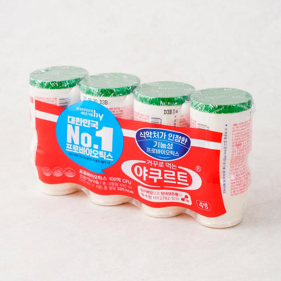 메가마트 한국야쿠르트 꺼꾸로 먹는 야쿠르트 110mx4입 - 상세 이미지 2