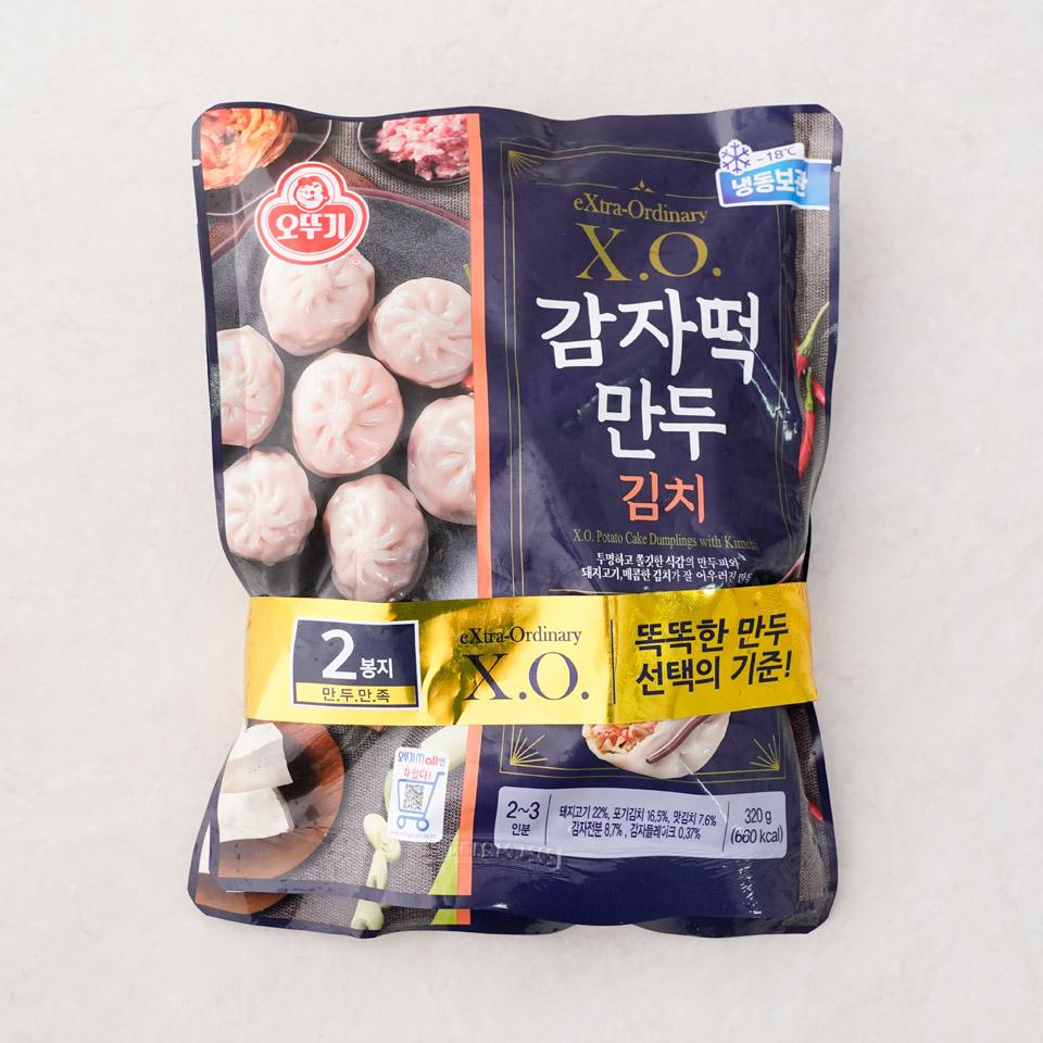 메가마트 오뚜기 XO감자떡만두 김치 2입 640g - 상품 이미지