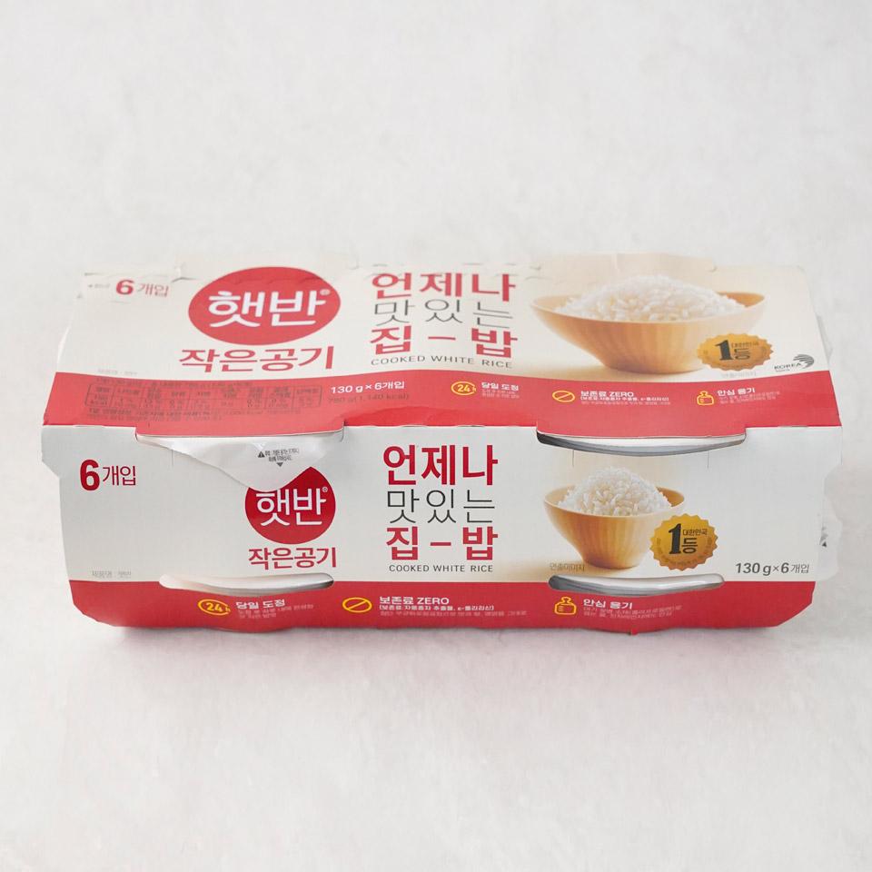 메가마트 CJ 햇반 백미 작은공기 130gx6
